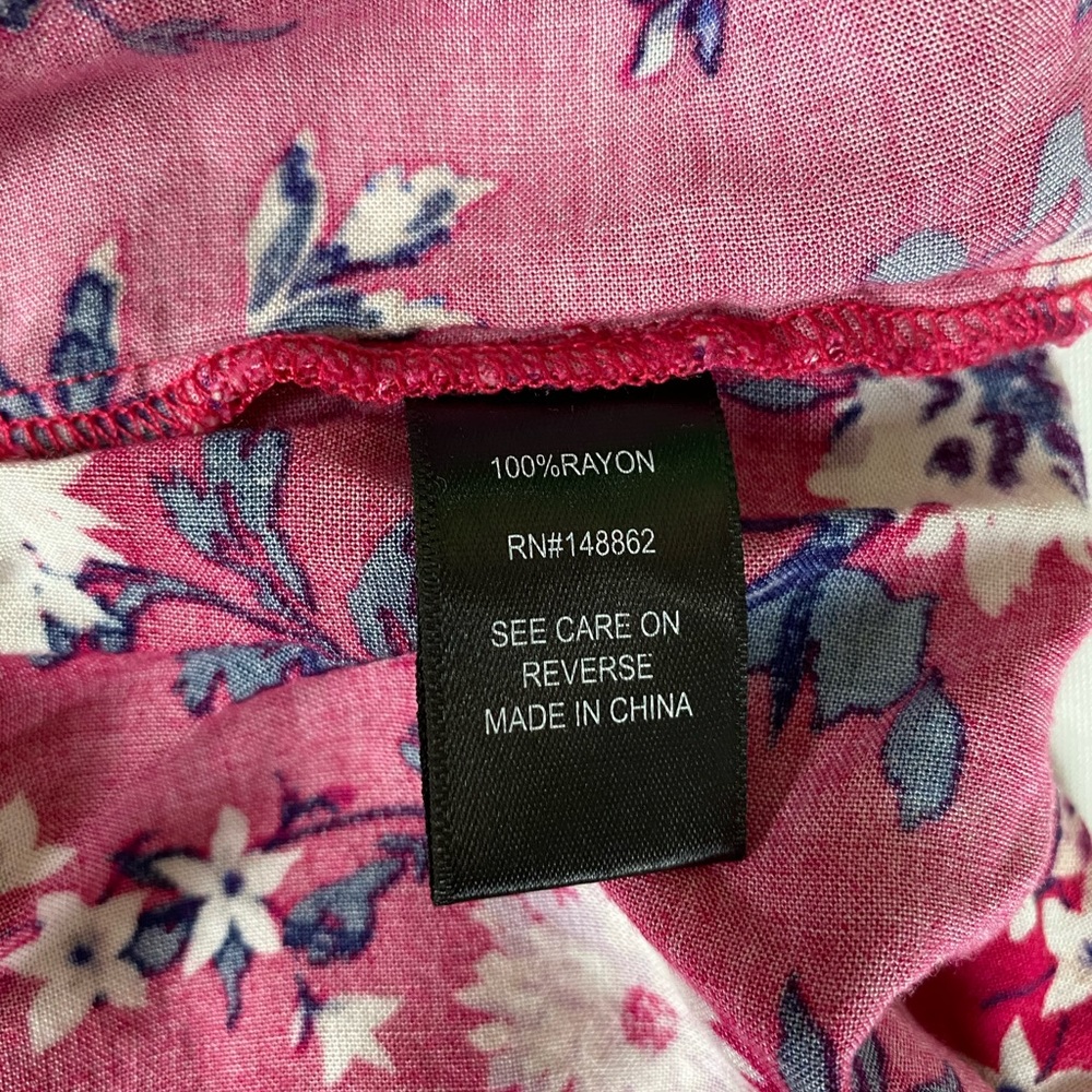 Torrid Pink Floral Short Sleeve Dress 2 - Picture 12 of 12